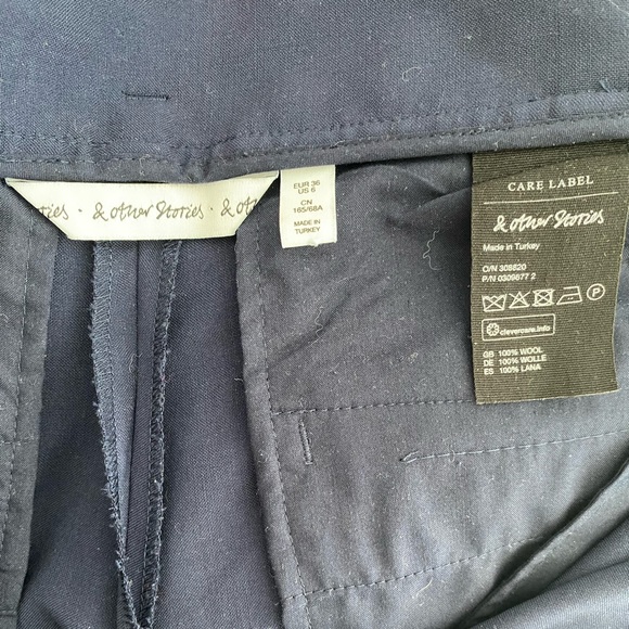& Other Stories blue pants - Picture 3 of 5